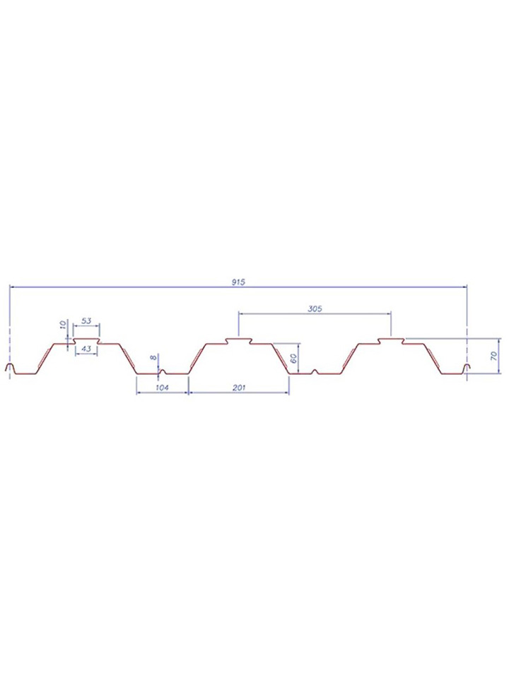 70/980 Beton Altı Deck Trapez - Beton Altı Deck Trapez